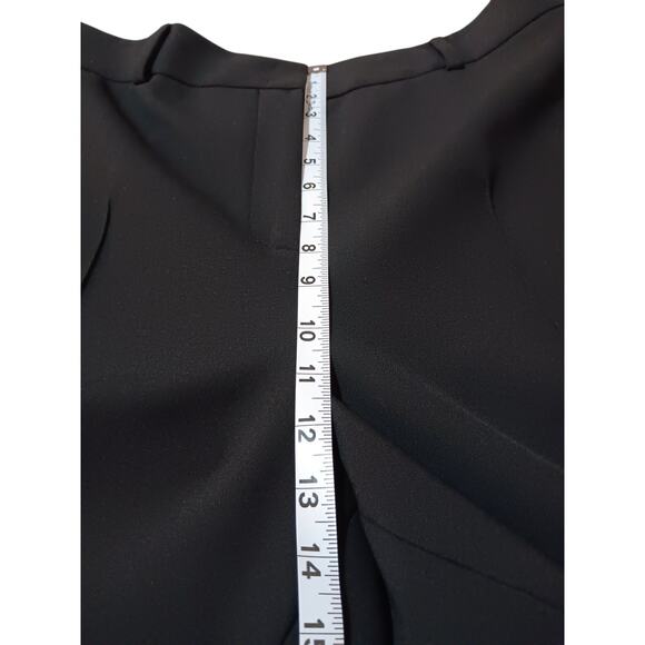 NEW AKRIS PUNTO Wide Leg Pants 14 Tailored 35x26 Similar to Cropped Chiaro Black - Picture 6 of 13